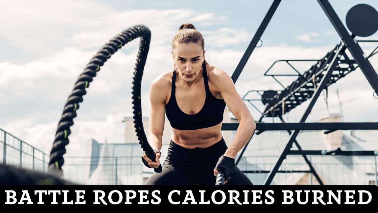 A woman working out with a rope
