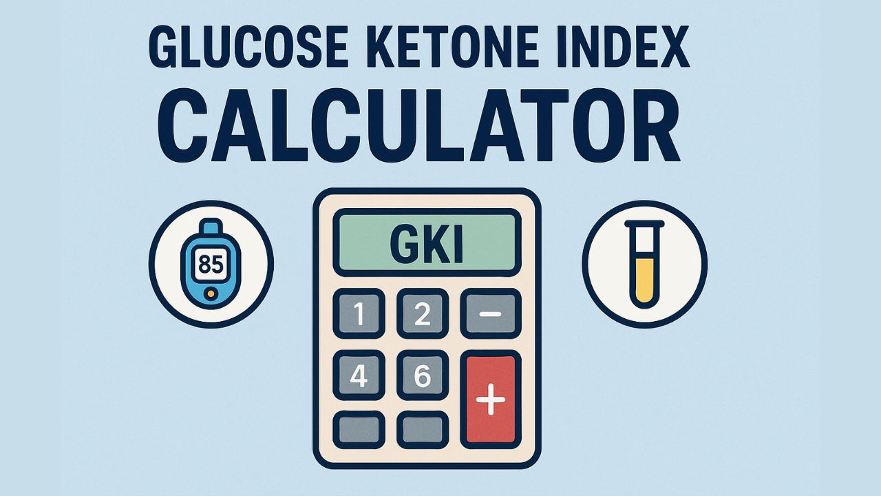 Glucose Ketone Index (GKI) Calculator
