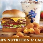 Culvers Nutrition & Calories