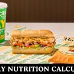 Subway Nutrition & Calories